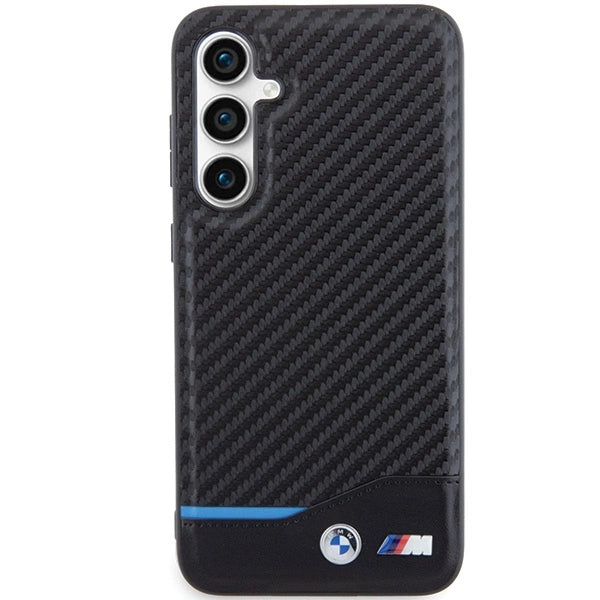 Etui BMW Leather Carbon na Samsung Galaxy S23 FE - czarne – zdjęcie 3