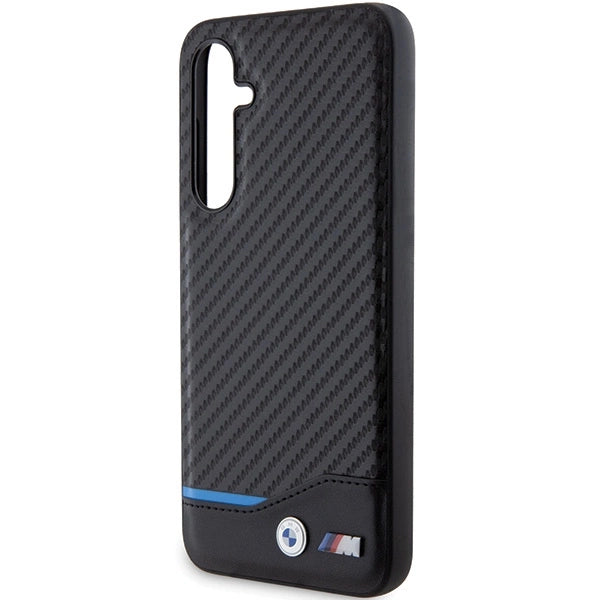 Etui BMW Leather Carbon na Samsung Galaxy S23 FE - czarne – zdjęcie 5