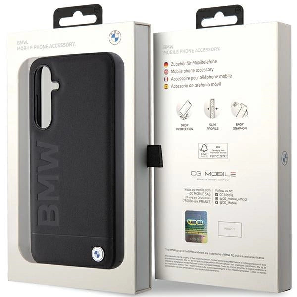 Etui BMW Leather Hot Stamp na Samsung Galaxy S23 FE - czarne – zdjęcie 7