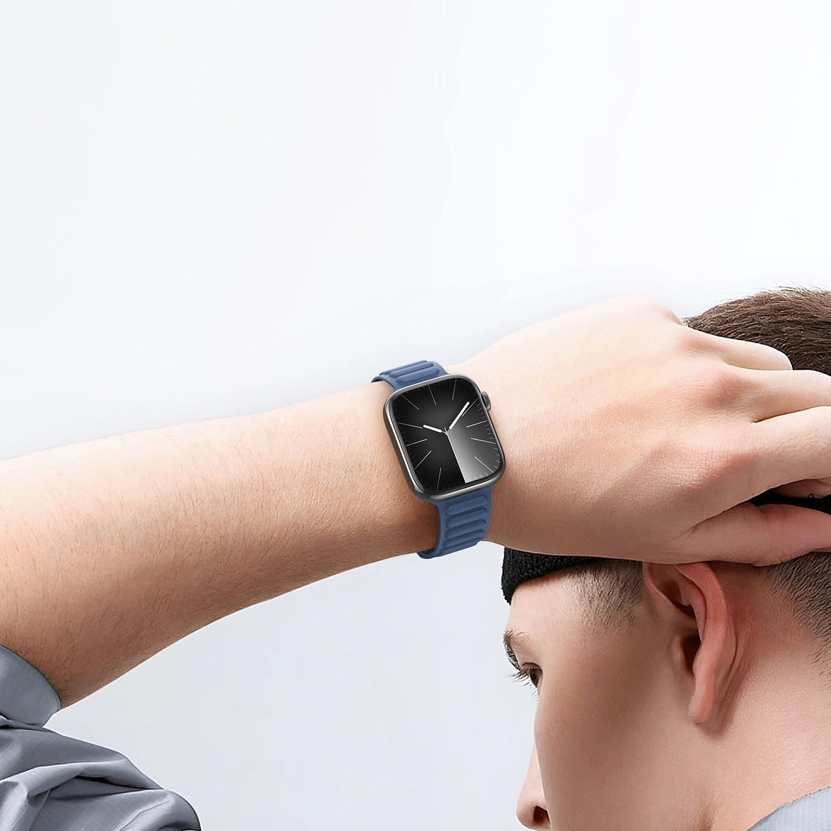 Magnetyczny pasek Dux Ducis do Apple Watch 38 / 40 / 41 mm - niebieski – zdjęcie 9
