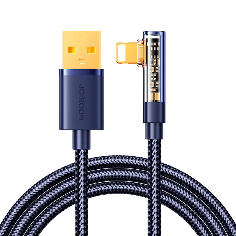 Kabel Joyroom Gaming Cable S-UL012A6 Lightning (kątowy) - niebieski