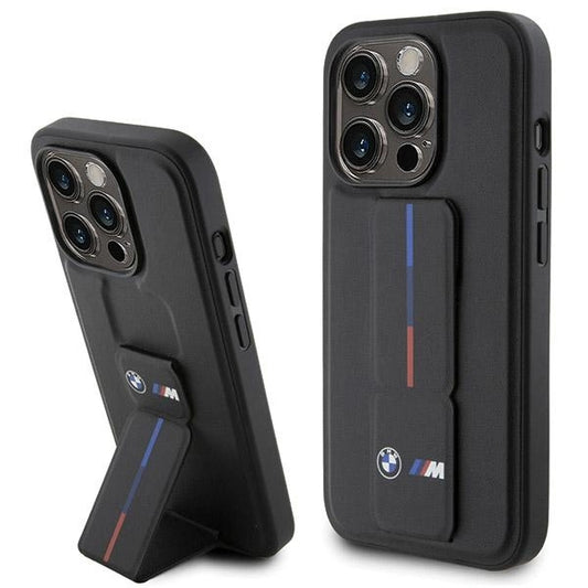 Etui BMW Grip Hot Stamp na iPhone 15 Pro - czarne