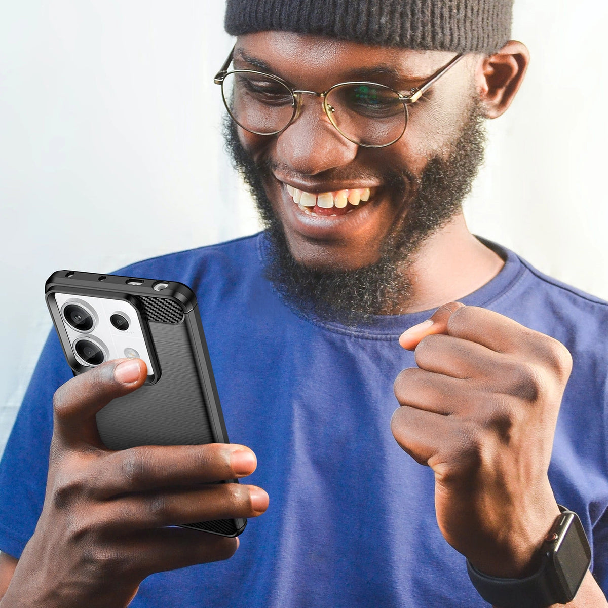 Etui Carbon Case do Xiaomi Redmi Note 13 Pro - czarne – zdjęcie 7