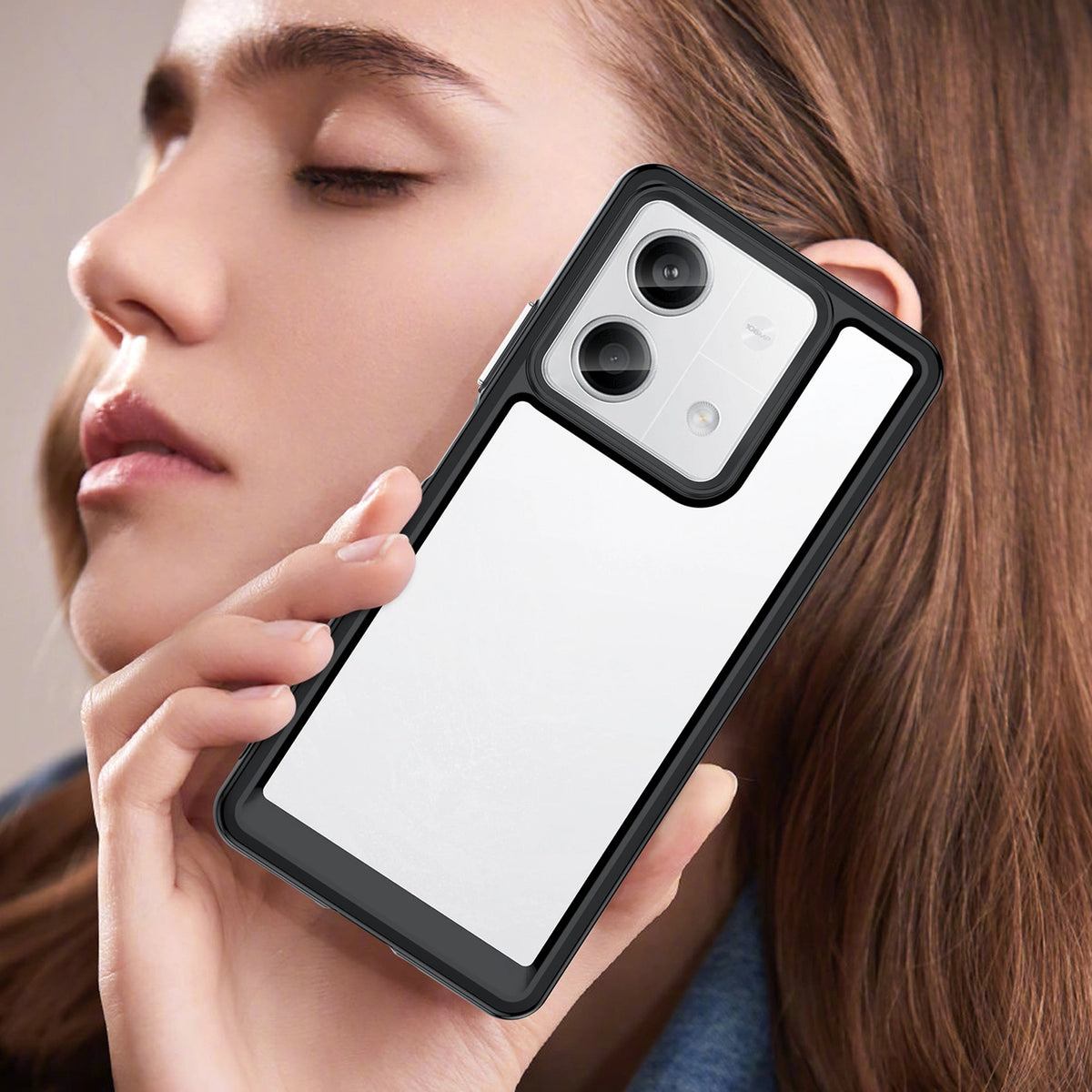 Etui Outer Space Case z żelową ramką do Xiaomi Redmi Note 13 Pro - czarne – zdjęcie 7