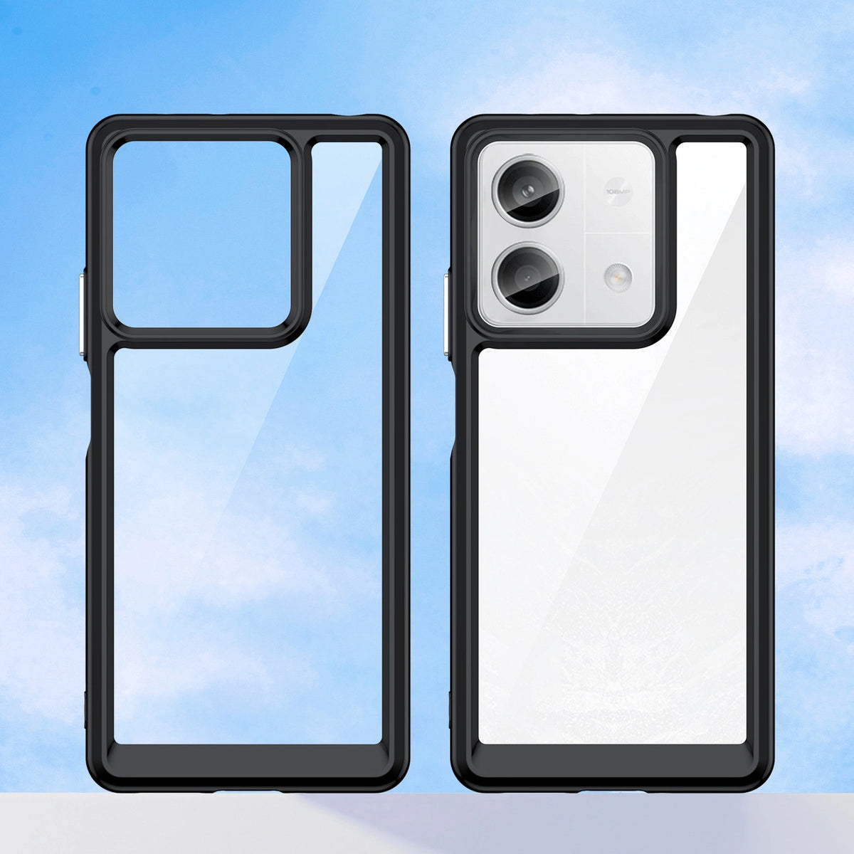 Etui Outer Space Case z żelową ramką do Xiaomi Redmi Note 13 Pro - czarne – zdjęcie 8