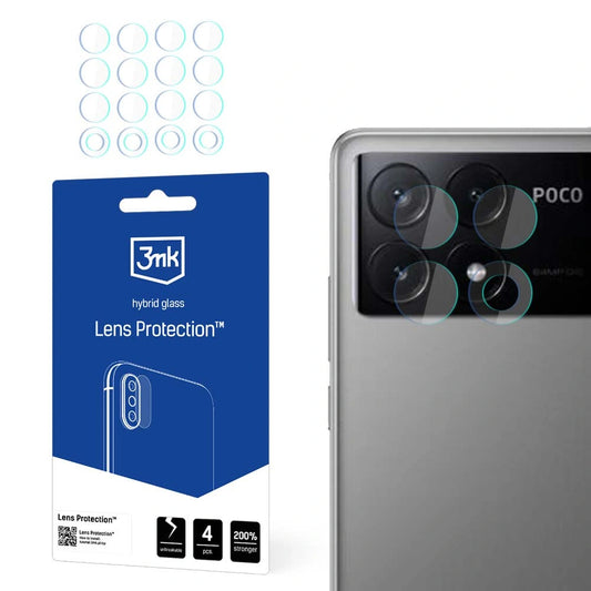 Szkło na aparat 3mk Lens Protection  hybrydowe na Xiaomi Poco X6 Pro 5G