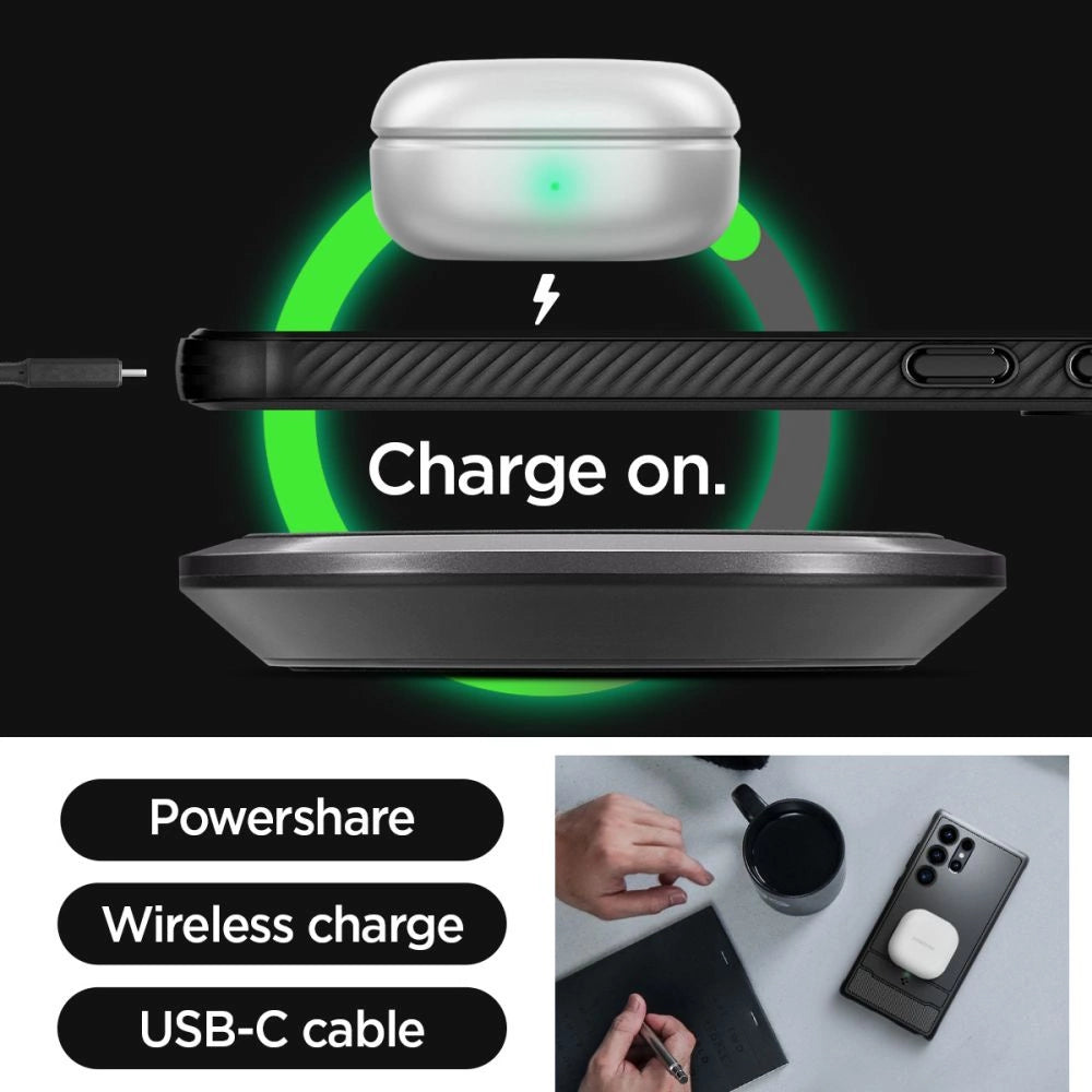 Etui Spigen Rugged Armor na Samsung Galaxy S24 Ultra - czarny mat – zdjęcie 10