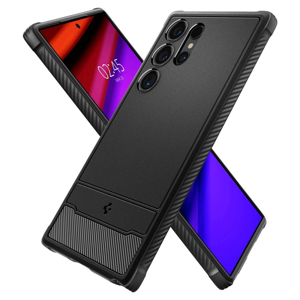 Etui Spigen Rugged Armor na Samsung Galaxy S24 Ultra - czarny mat – zdjęcie 14