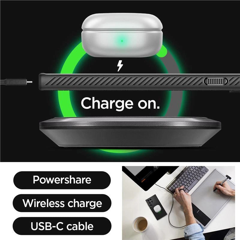 Etui Spigen Liquid Air na Samsung Galaxy S24 Ultra - czarny mat – zdjęcie 14