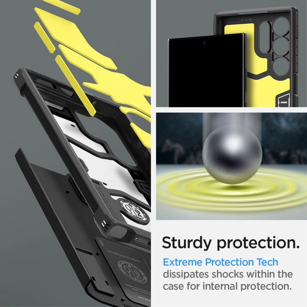 Etui Spigen Tough Armor na Samsung Galaxy S24 Ultra - czarne – zdjęcie 7