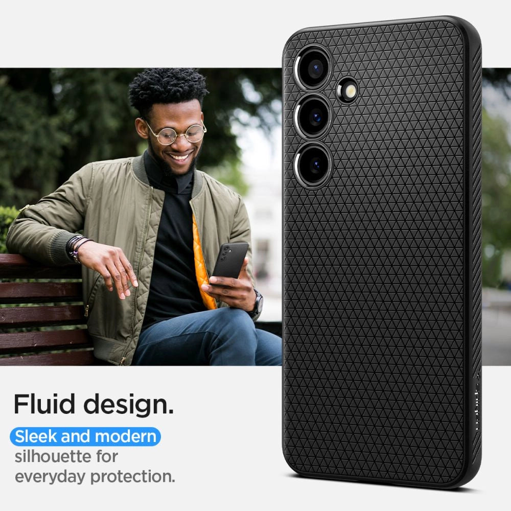 Etui Spigen Liquid Air na Samsung Galaxy S24 - czarny mat – zdjęcie 12