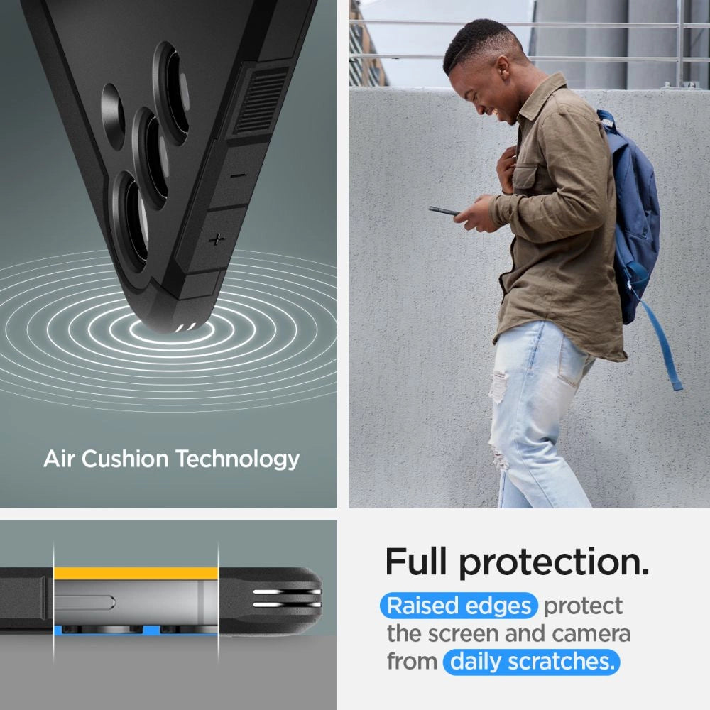 Etui Spigen Tough Armor na Samsung Galaxy S24 - czarne – zdjęcie 10