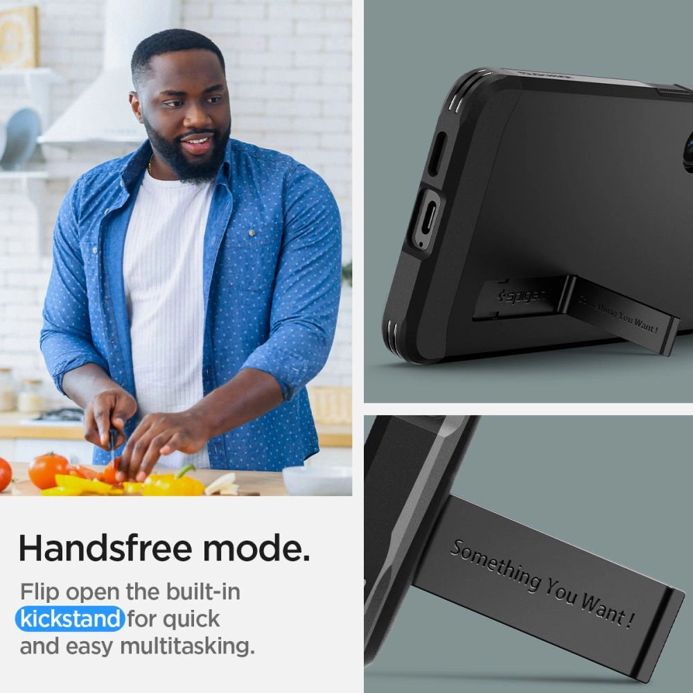 Etui Spigen Tough Armor na Samsung Galaxy S24 - czarne – zdjęcie 11