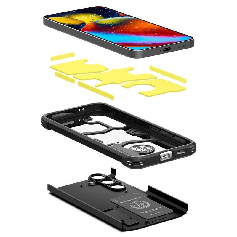 Etui Spigen Tough Armor na Samsung Galaxy S24 - czarne – zdjęcie 16