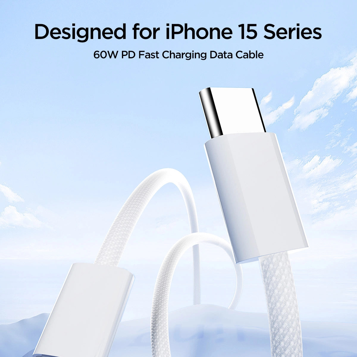 Kabel Joyroom Ben Series S-A45 USB-C / USB-C 60W 1 m - biały – zdjęcie 3