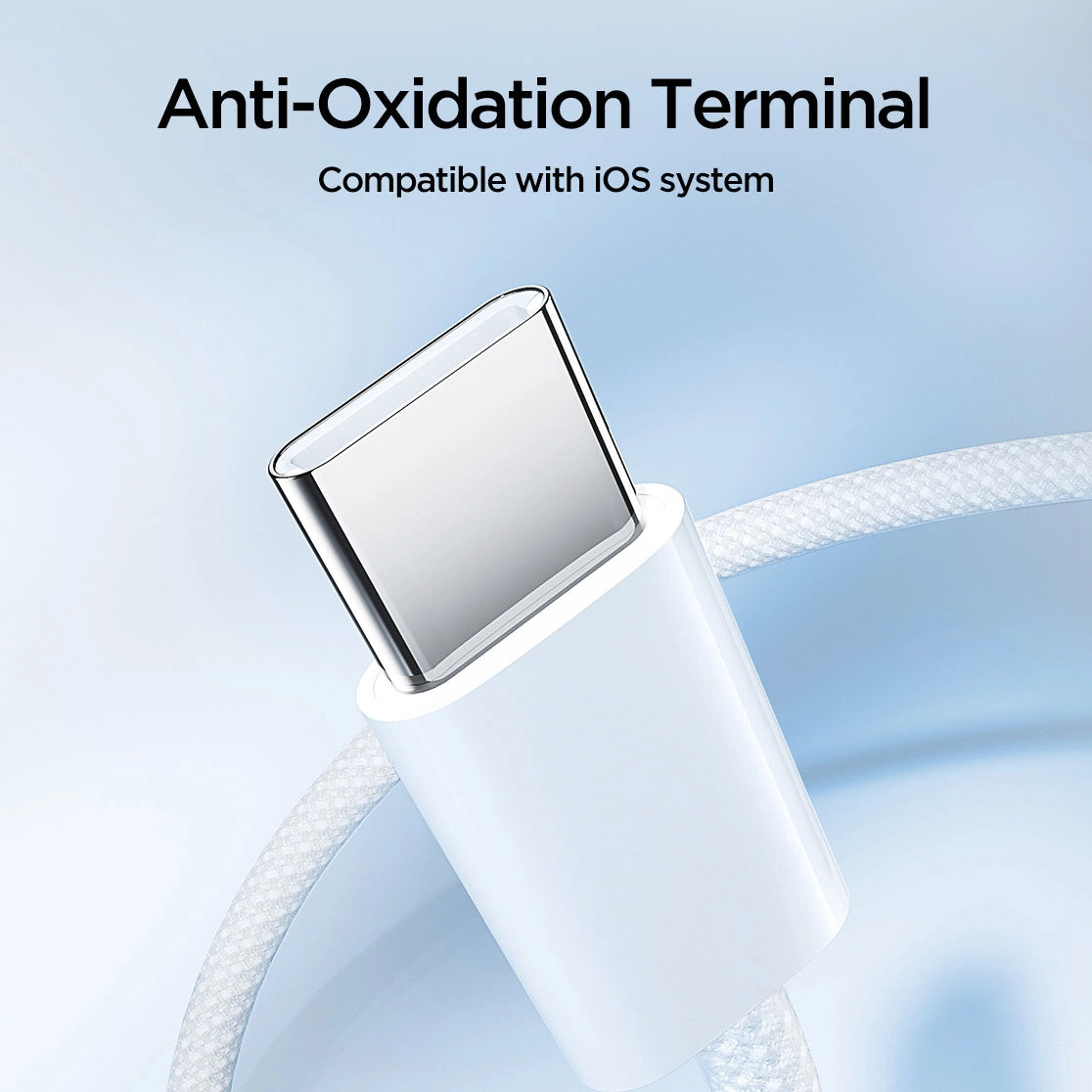 Kabel Joyroom Ben Series S-A45 USB-C / USB-C 60W 1 m - biały – zdjęcie 6