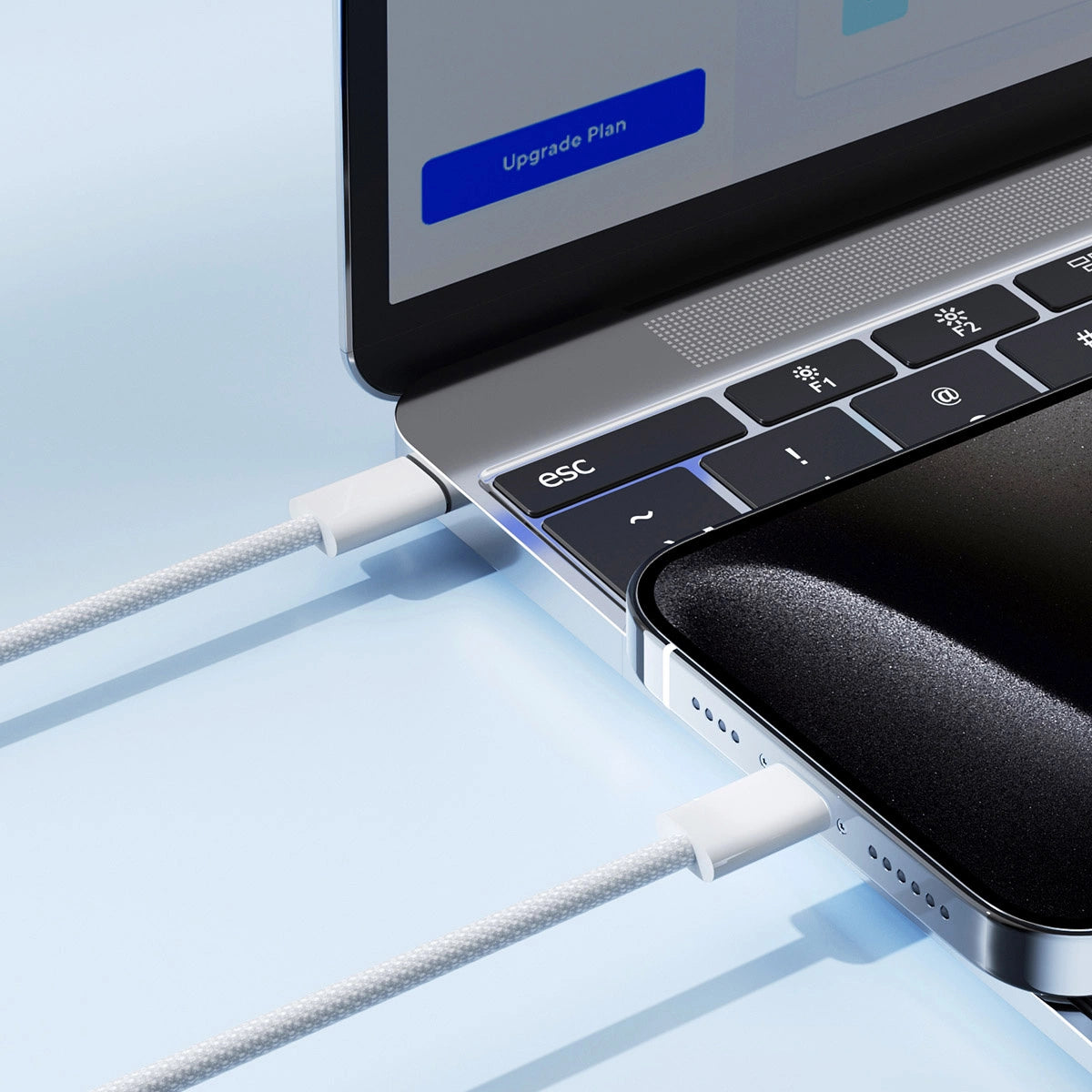 Kabel Joyroom Ben Series S-A45 USB-C / USB-C 60W 1 m - biały – zdjęcie 8