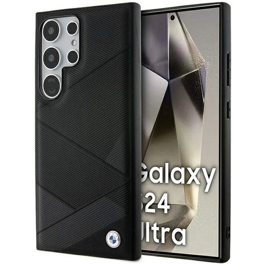 Etui BMW Signature Leather Crossing na Samsung Galaxy S24 Ultra - czarne
