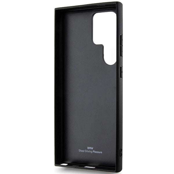 Etui BMW Signature Leather Crossing na Samsung Galaxy S24 Ultra - czarne – zdjęcie 7