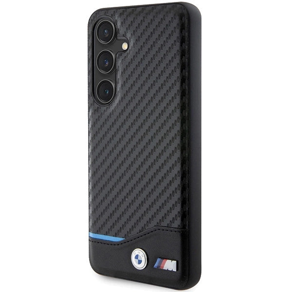 Etui BMW Leather Carbon na Samsung Galaxy S24 - czarne – zdjęcie 2