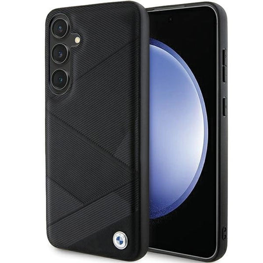 Etui BMW Signature Leather Crossing Lines na Samsung Galaxy S24 - czarne