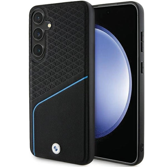 Etui BMW Signature Leather Textured & Line na Samsung Galaxy S24+ - czarne