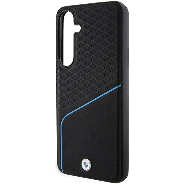 Etui BMW Signature Leather Textured & Line na Samsung Galaxy S24+ - czarne – zdjęcie 6