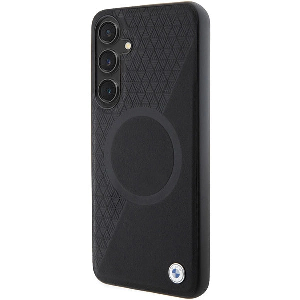 Etui BMW Signature Leather Half Textured & na Samsung Galaxy S24+ - czarne – zdjęcie 2