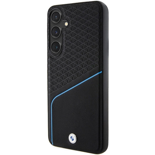 Etui BMW Signature Leather Textured & Line na Samsung Galaxy S24 - czarne – zdjęcie 2