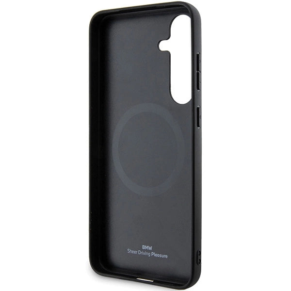 Etui BMW Signature Leather Textured & Line na Samsung Galaxy S24 - czarne – zdjęcie 7