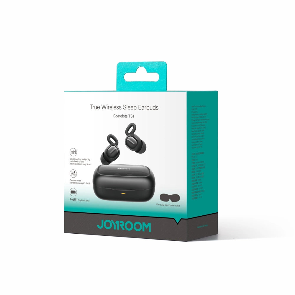 Słuchawki bezprzewodowe TWS Joyroom do spania ANC Bluetooth 5.3 - czarne – zdjęcie 6