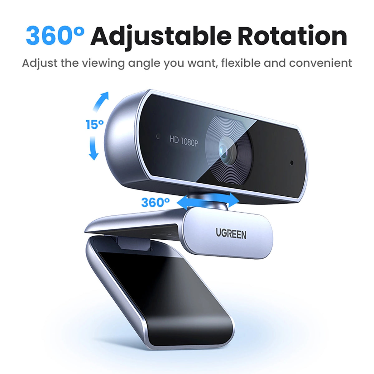 Kamera internetowa Ugreen CM678 USB HD - szara – zdjęcie 9
