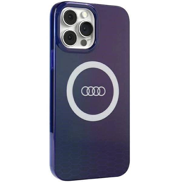 Etui Audi IML Big Logo MagSafe na iPhone 13 Pro Max - niebieskie – zdjęcie 2