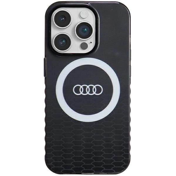 Etui Audi IML Big Logo MagSafe na iPhone 14 Pro - czarne