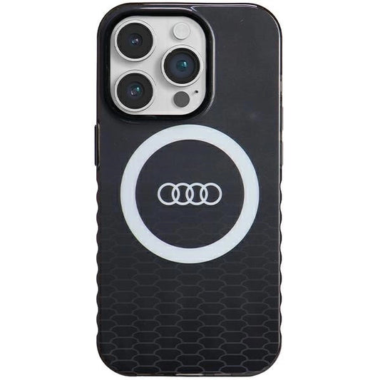 Etui Audi IML Big Logo MagSafe na iPhone 14 Pro - czarne