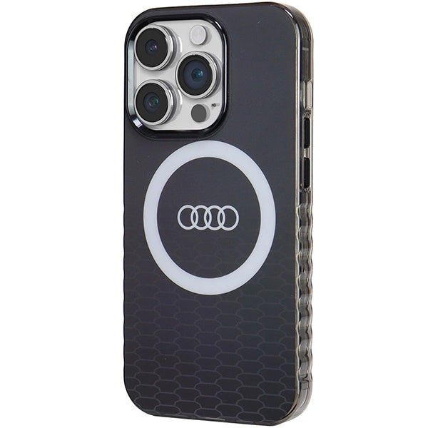 Etui Audi IML Big Logo MagSafe na iPhone 14 Pro - czarne – zdjęcie 2