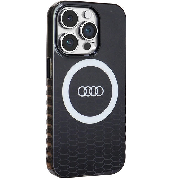 Etui Audi IML Big Logo MagSafe na iPhone 14 Pro - czarne – zdjęcie 6
