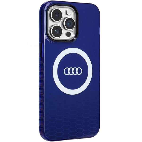 Etui Audi IML Big Logo MagSafe na iPhone 14 Pro Max - niebieskie – zdjęcie 6