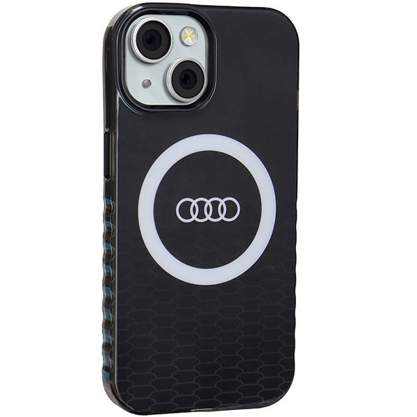 Etui Audi IML Big Logo MagSafe na iPhone 15 / 14 / 13 - czarne – zdjęcie 6