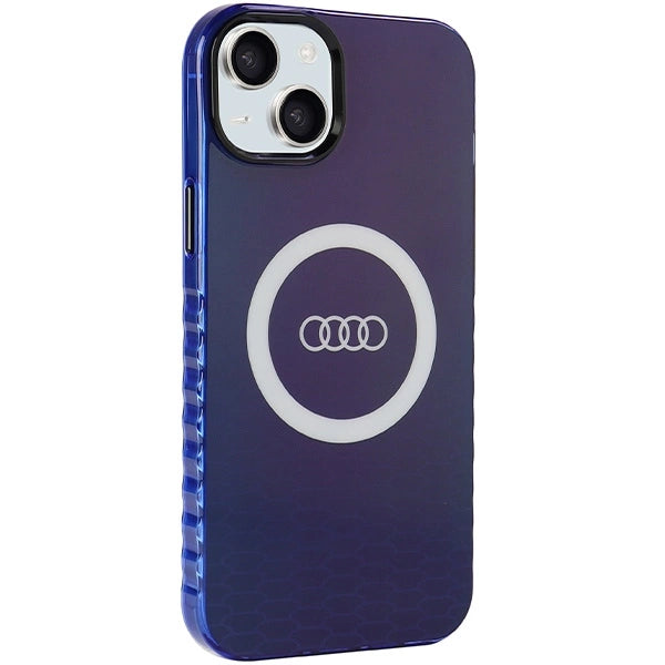 Etui Audi IML Big Logo MagSafe na iPhone 15 Plus / 14 Plus - niebieskie – zdjęcie 6