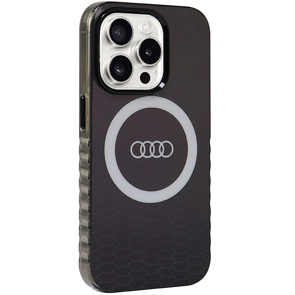 Etui Audi IML Big Logo MagSafe na iPhone 15 Pro - czarne – zdjęcie 6