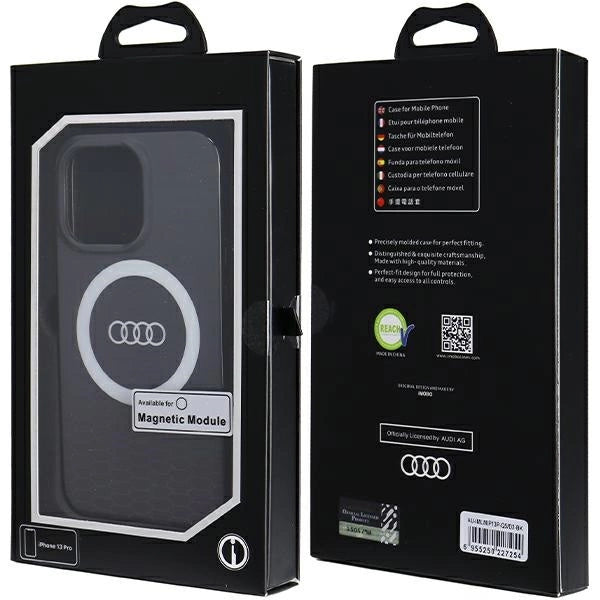 Etui Audi IML Big Logo MagSafe na iPhone 13 Pro / 13 - czarne – zdjęcie 7
