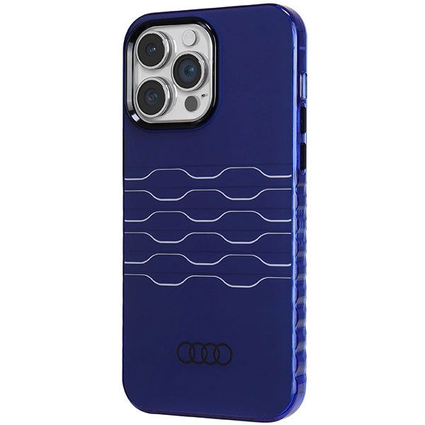 Etui Audi IML MagSafe na iPhone 14 Pro Max - niebieskie – zdjęcie 2