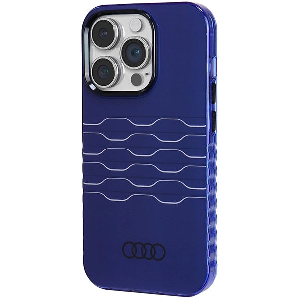 Etui Audi IML MagSafe na iPhone 14 Pro - niebieskie – zdjęcie 2