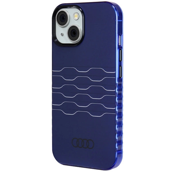 Etui Audi IML MagSafe na iPhone 15 / 14 / 13 - niebieskie – zdjęcie 2