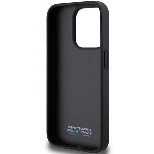 Etui BMW Perforated Tricolor Line na iPhone 15 Pro - czarne – zdjęcie 7