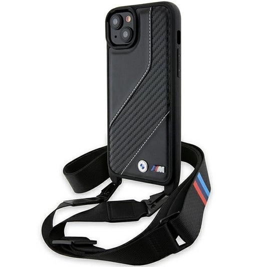 Etui BMW M Edition Carbon Stripe & na iPhone 15 Plus / 14 Plus - czarne