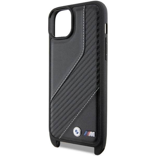 Etui BMW M Edition Carbon Stripe & na iPhone 15 Plus / 14 Plus - czarne – zdjęcie 5