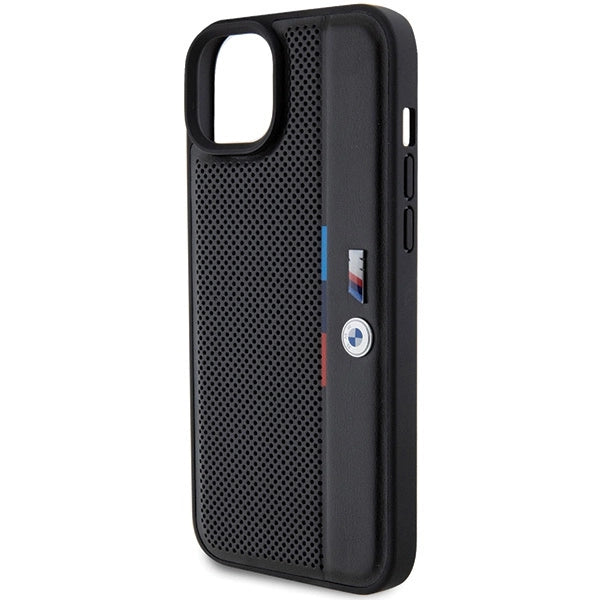 Etui BMW Perforated Tricolor Line na iPhone 15 Plus / 14 Plus - czarne – zdjęcie 6