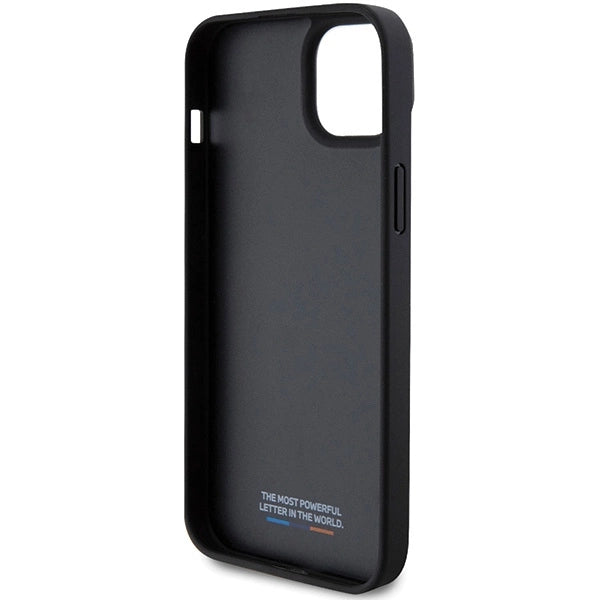 Etui BMW Perforated Tricolor Line na iPhone 15 Plus / 14 Plus - czarne – zdjęcie 7